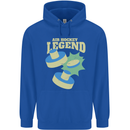 Funny Air Hockey Legend Mens 80% Cotton Hoodie Royal Blue
