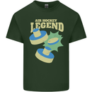 Funny Air Hockey Legend Mens Cotton T-Shirt Tee Top Forest Green