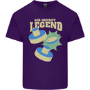 Funny Air Hockey Legend Mens Cotton T-Shirt Tee Top Purple