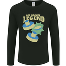 Funny Air Hockey Legend Mens Long Sleeve T-Shirt Black