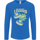 Funny Air Hockey Legend Mens Long Sleeve T-Shirt Royal Blue