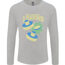 Funny Air Hockey Legend Mens Long Sleeve T-Shirt Sports Grey