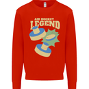 Funny Air Hockey Legend Mens Sweatshirt Jumper Bright Red