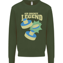 Funny Air Hockey Legend Mens Sweatshirt Jumper Forest Green