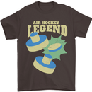Funny Air Hockey Legend Mens T-Shirt 100% Cotton Dark Chocolate
