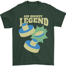 Funny Air Hockey Legend Mens T-Shirt 100% Cotton Forest Green