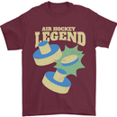 Funny Air Hockey Legend Mens T-Shirt 100% Cotton Maroon