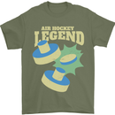 Funny Air Hockey Legend Mens T-Shirt 100% Cotton Military Green