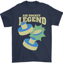 Funny Air Hockey Legend Mens T-Shirt 100% Cotton Navy Blue