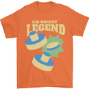 Funny Air Hockey Legend Mens T-Shirt 100% Cotton Orange