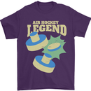 Funny Air Hockey Legend Mens T-Shirt 100% Cotton Purple