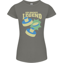 Funny Air Hockey Legend Womens Petite Cut T-Shirt Charcoal