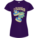 Funny Air Hockey Legend Womens Petite Cut T-Shirt Purple