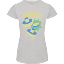 Funny Air Hockey Legend Womens Petite Cut T-Shirt Sports Grey