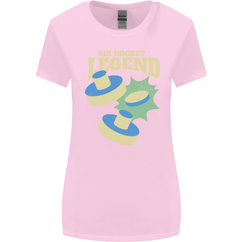 Funny Air Hockey Legend Womens Wider Cut T-Shirt Light Pink