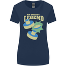 Funny Air Hockey Legend Womens Wider Cut T-Shirt Navy Blue