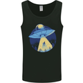 Funny Alien Abduction UFO Mens Vest Tank Top Black
