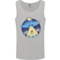 Funny Alien Abduction UFO Mens Vest Tank Top Sports Grey