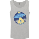 Funny Alien Abduction UFO Mens Vest Tank Top Sports Grey