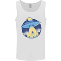 Funny Alien Abduction UFO Mens Vest Tank Top White