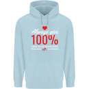 Funny Always Give 100% Unless Blood Donor Childrens Kids Hoodie Light Blue