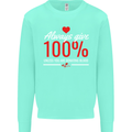 Funny Always Give 100% Unless Blood Donor Kids Sweatshirt Jumper Peppermint