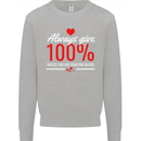 Funny Always Give 100% Unless Blood Donor Kids Sweatshirt Jumper Sports Grey