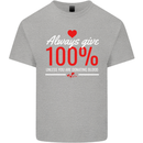 Funny Always Give 100% Unless Blood Donor Kids T-Shirt Childrens Sports Grey