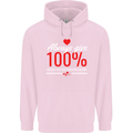 Funny Always Give 100% Unless Blood Donor Mens 80% Cotton Hoodie Light Pink