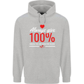 Funny Always Give 100% Unless Blood Donor Mens 80% Cotton Hoodie Sports Grey