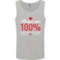 Funny Always Give 100% Unless Blood Donor Mens Vest Tank Top Sports Grey