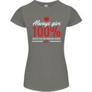 Funny Always Give 100% Unless Blood Donor Womens Petite Cut T-Shirt Charcoal