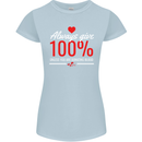 Funny Always Give 100% Unless Blood Donor Womens Petite Cut T-Shirt Light Blue