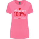 Funny Always Give 100% Unless Blood Donor Womens Wider Cut T-Shirt Azalea