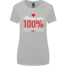 Funny Always Give 100% Unless Blood Donor Womens Wider Cut T-Shirt Sports Grey