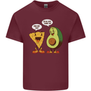Funny Avocado Joke Mens Cotton T-Shirt Tee Top Maroon