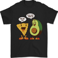 Funny Avocado Joke Mens T-Shirt 100% Cotton Black