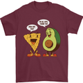 Funny Avocado Joke Mens T-Shirt 100% Cotton Maroon