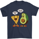 Funny Avocado Joke Mens T-Shirt 100% Cotton Navy Blue