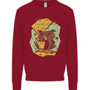 Funny Book Reading Owl Bookworm Books Kids Sweatshirt Jumper Red