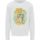 Funny Book Reading Owl Bookworm Books Kids Sweatshirt Jumper White