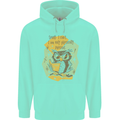 Funny Book Reading Owl Bookworm Books Mens 80% Cotton Hoodie Peppermint