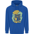 Funny Book Reading Owl Bookworm Books Mens 80% Cotton Hoodie Royal Blue
