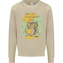 Funny Book Reading Owl Bookworm Books Mens Sweatshirt Jumper Sand