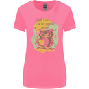 Funny Book Reading Owl Bookworm Books Womens Wider Cut T-Shirt Azalea