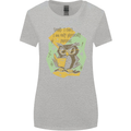 Funny Book Reading Owl Bookworm Books Womens Wider Cut T-Shirt Sports Grey