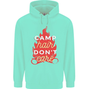Funny Camping Camp Hair Dont Care Caravan Childrens Kids Hoodie Peppermint