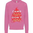 Funny Camping Camp Hair Dont Care Caravan Mens Sweatshirt Jumper Azalea