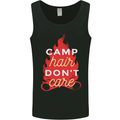 Funny Camping Camp Hair Dont Care Caravan Mens Vest Tank Top Black