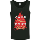 Funny Camping Camp Hair Dont Care Caravan Mens Vest Tank Top Black